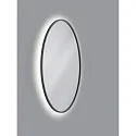 Helestra Espejo con iluminación VIDO Ø 70CM Tunable White, indirecta IP44, negro 