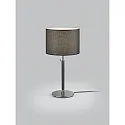 table lamp OPPO with shade, with pull switch chain E27 IP20, black matt, black chrome 