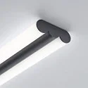Helestra Luminaria de baño LOOM 60 IP44, negro mate 
