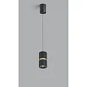 Luminaria colgante ROK de 1 llama, ajustable, directo / indirecto, enfocable IP20, dorado mate, negro mate regulable