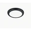 Helestra Luminaria de techo BIS CCT Switch, universal, multipower IP54, negro mate 