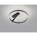 ceiling luminaire ELARA ring shape IP20, black matt dimmable