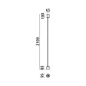 Helestra Luminaria colgante OVE IP20, dorado, negro regulable
