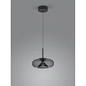 Luminaria colgante SICA de 1 llama IP20, negro mate regulable