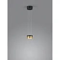 pendant luminaire ODA IP20, gold, black dimmable
