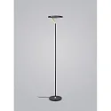 floor lamp ELARA with cord dimmer, ring shape IP20, gold, black matt dimmable