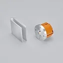 Helestra Luminaria de pared empotrable CANO IP20, aluminio mate 