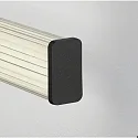 Helestra Luminaria de pared ALLA 60 conmutable IP44, negro mate 