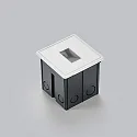 Helestra Luminaria de pared empotrable LES IP65, blanco mate 