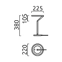Luminaria de mesa ELARA con interruptor LED IP20