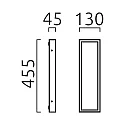 SCALA LED Wall luminaire IP44 stainless steel