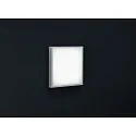 Helestra Luminaria de pared para exteriores SCALA cuadrado IP44, acero inoxidable 