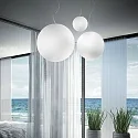 Ideal Lux Luminaria colgante MAPA BIANCO SP1 D30 E27 IP20, blanco 