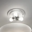 Ideal Lux Luminaria de pared y techo SMARTIES BIANCO PL3 D50 de 3 llamas E27 IP20, cromo 