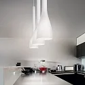 Pendant luminaire FLUT SP1 BIG, E27, white