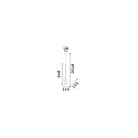 Pendant luminaire FLUT SP1 BIG, E27, white