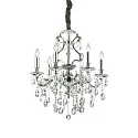 Luminaria araña GIOCONDA SP6 de 6 llamas E14 IP20, plata 