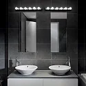 Ideal Lux Luminaria de espejo PRIVE' AP6 de 6 llamas E14 IP20, cromo 