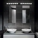Ideal Lux Luminaria de espejo PRIVE AP8 de 8 llamas E14 IP20, cromo 