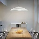 Ideal Lux Luminaria colgante LENA SP3 D74 de 3 llamas E27 IP20, blanco 