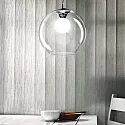 Ideal Lux Luminaria colgante NEMO CLEAR SP1 D40 E27 IP20, transparente