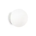 Luminaria de pared MAPA BIANCO AP1 D30 E27 IP20, blanco 