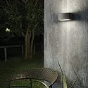 Ideal Lux Luminaria de pared para exteriores ANDROMEDA AP1 Arriba-Abajo, de 1 llama E27 IP55, antracita 