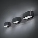 Ideal Lux Luminaria de pared para exteriores ANDROMEDA AP1 Arriba-Abajo, de 1 llama E27 IP55, negro 