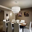 Ideal Lux Pendant luminaire OPERA SP6, 6 flames, E27, white