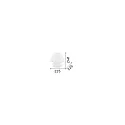 Ideal Lux Table lamp PRATO TL1 BIG, E27, white