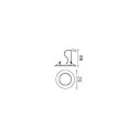 Ideal Lux Luminaria empotrable SWING giratorio GU10 IP20, bruñido
