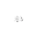 Ideal Lux Ceiling luminaire CANDY PL1 D40, E27, Ø40cm, white