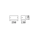 Ideal Lux Luminaria de pared REX-2 AP1 E27 IP44, antracita 