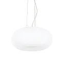Pendant luminaire ULISSE SP3 D42, 3 flames, E27, Ø 42cm, white