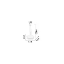 Ideal Lux Pendant luminaire ULISSE SP3 D42, 3 flames, E27, Ø 42cm, white