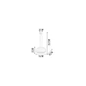 Ideal Lux Pendant luminaire ULISSE SP3 D52, 3 flames, E27, Ø 52cm, white
