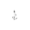Luminaria colgante OIL-1 SP1 E27 IP20, gris