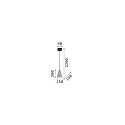 Ideal Lux Luminaria colgante OIL-2 SP1 E27 IP20, gris