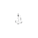 Luminaria colgante BISTRO SP1 PLATE E27 IP20, transparente