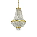 Luminaria araña CAESAR SP9 de 9 llamas G9 IP20, dorado