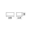 Wall luminaire TWIN AP1, G9, 35W