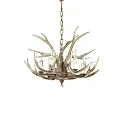 Luminaria araña CHALET SP6 de 6 llamas E14 IP20, beige