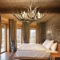 Ideal Lux Luminaria araña CHALET SP8 de 8 llamas E14 IP20, beige
