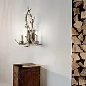 Ideal Lux Luminaria de pared CHALET AP2 de 2 llamas E14 IP20, beige