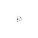 Ideal Lux Luminaria de pared CHALET AP2 de 2 llamas E14 IP20, beige