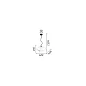 Ideal Lux Luminaria colgante BISTRO SP1 ROUND E27 IP20, transparente