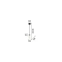 Retro pendant luminaire FRIDA, E27 max. 60W