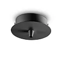 Marquesina ROUND STANDARD Ø 10CM simple, redondo, negro mate