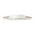 LED recessed area light GROOVE ROUND, IP20, Ø 11.8cm, 10W 3000K 890lm 110°, white