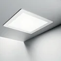 Luminaria de superficie GROOVE SQUARE 11.8CM pequeño, cuadrado IP20, blanco 